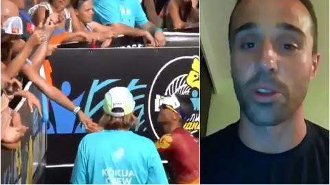 Iván Cáceres pide matrimonio a su pareja tras el Ironman Iván Cáceres pide matrimonio a su pareja tras el Ironman