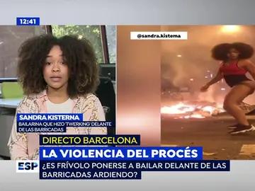 La bailarina de 'twerking' que desafía a las barricadas La bailarina de 'twerking' que desafía a las barricadas