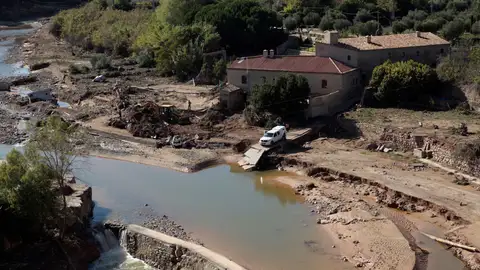 Los destrozos de la riada a su paso por Francolí Los destrozos de la riada a su paso por Francolí