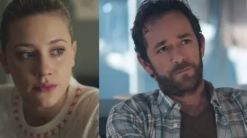 Luke Perry y Lili Reinhart como Fred y Betty en 'Riverdale' Luke Perry y Lili Reinhart como Fred y Betty en 'Riverdale'