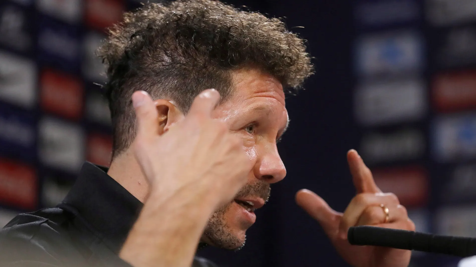 Simeone, en rueda de prensa Simeone, en rueda de prensa