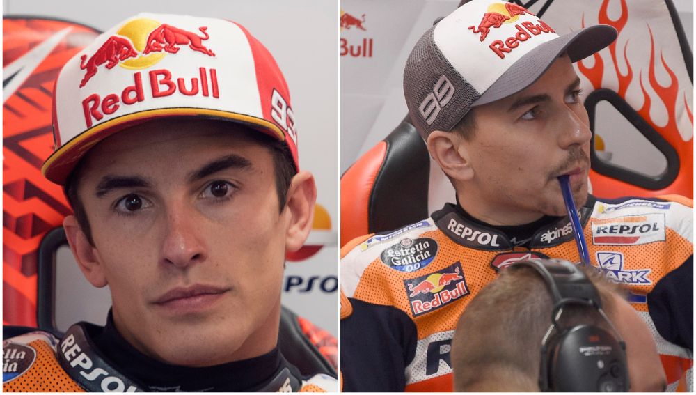 Márquez y Lorenzo en los entrenamientos del GP de Australia