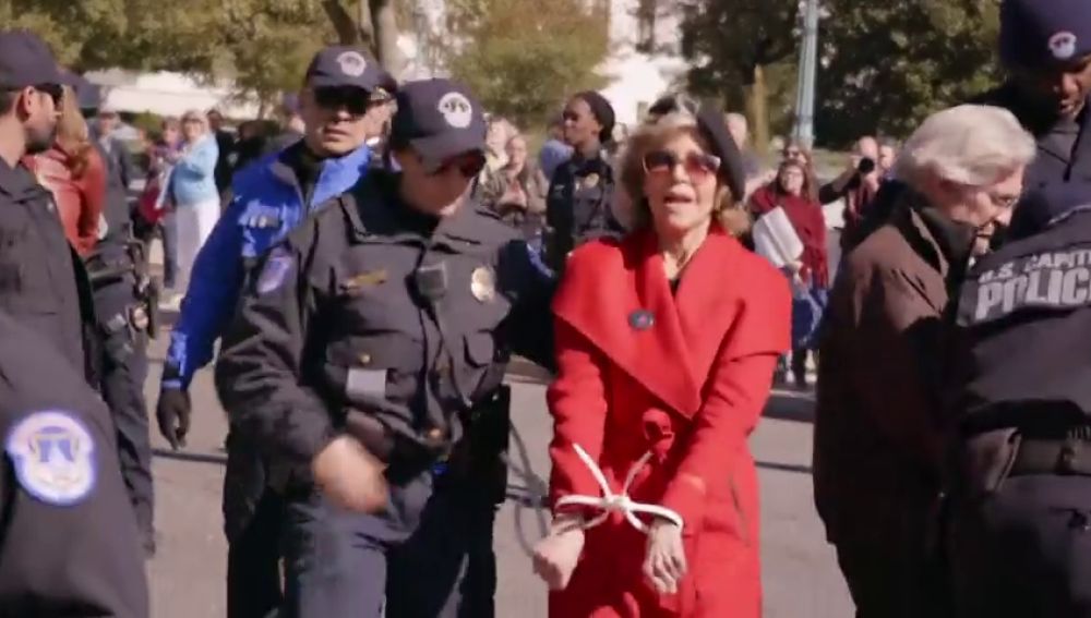Detenida la actriz Jane Fonda en una manifestación ilegal contra el cambio climático