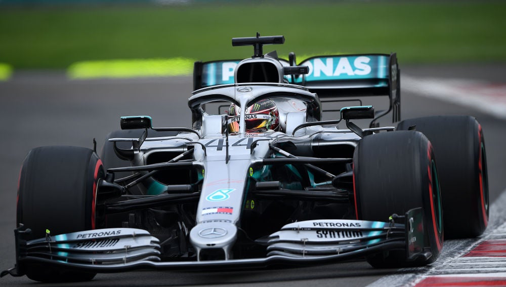 Hamilton, durante el GP de México