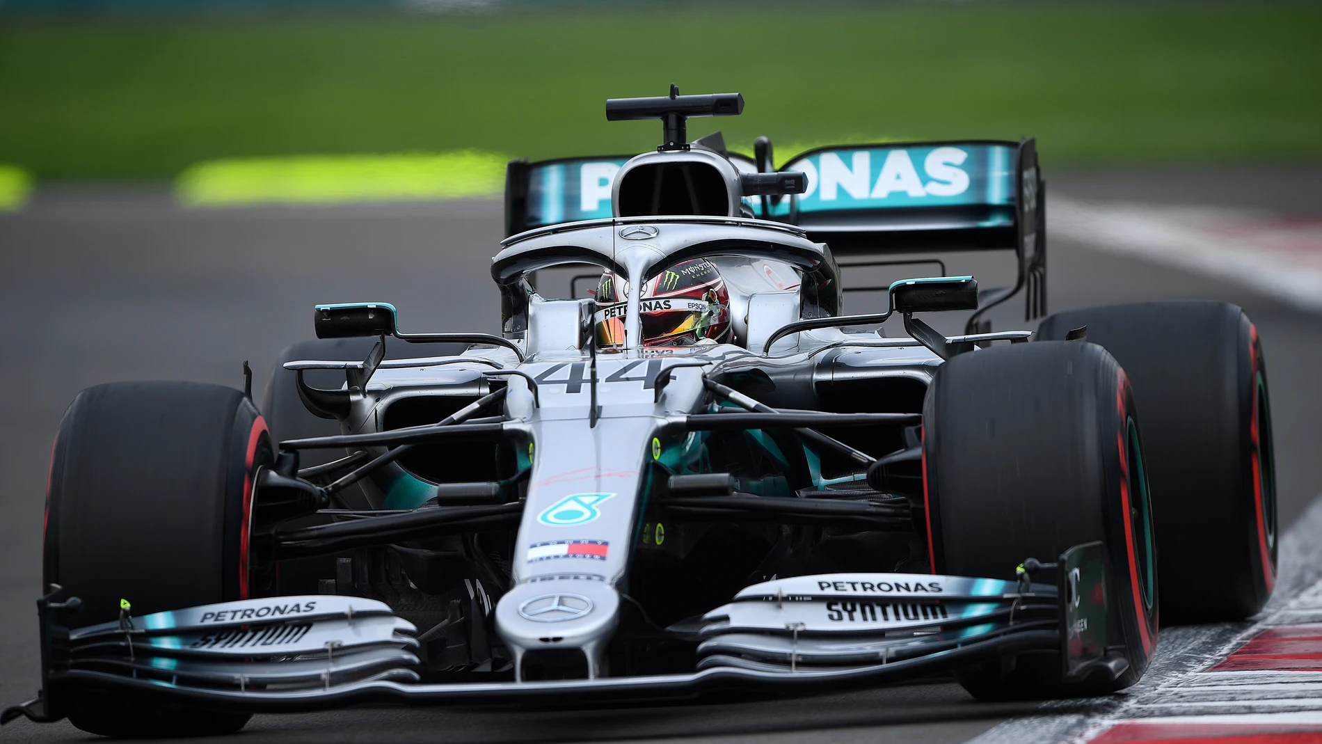 Hamilton, durante el GP de México Hamilton, durante el GP de México
