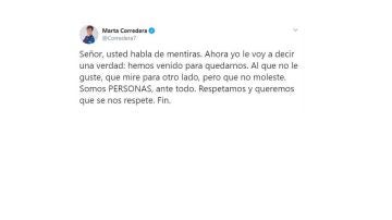 Marta Corredera contesta a José María García