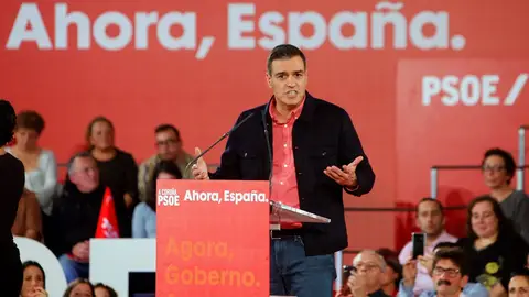 Pedro Sánchez en un acto del PSOE en A Coruña Pedro Sánchez en un acto del PSOE en A Coruña