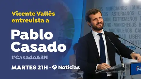 Vicente Vallés entrevista a Pablo Casado Vicente Vallés entrevista a Pablo Casado
