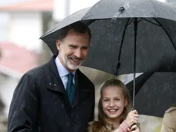 El Rey Felipe VI junto a la princesa Leonor El Rey Felipe VI junto a la princesa Leonor
