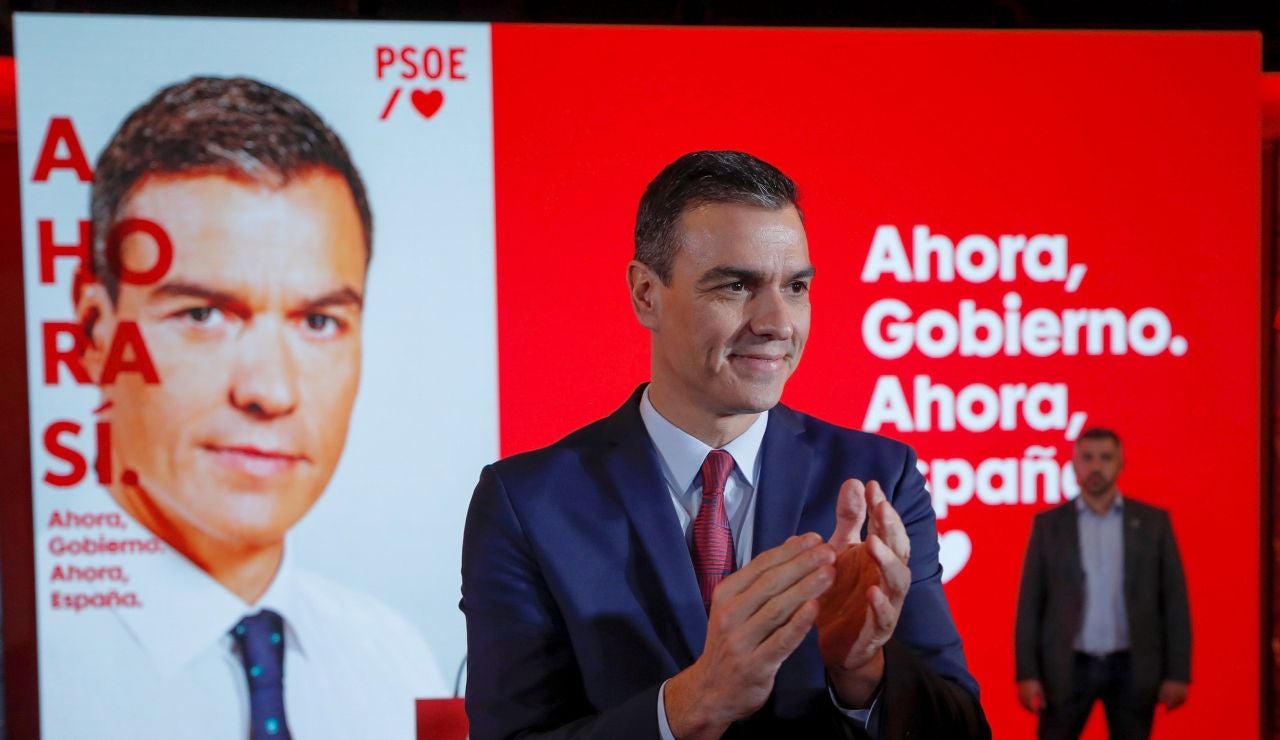 Pedro Sánchez en el acto de presentación de campaña del PSOE Pedro Sánchez en el acto de presentación de campaña del PSOE