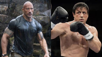 Dwayne Johnson en 'Hobbs and Shaw' y Sylvester Stallone en 'Rocky'