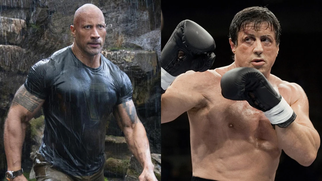 Dwayne Johnson en 'Hobbs and Shaw' y Sylvester Stallone en 'Rocky'