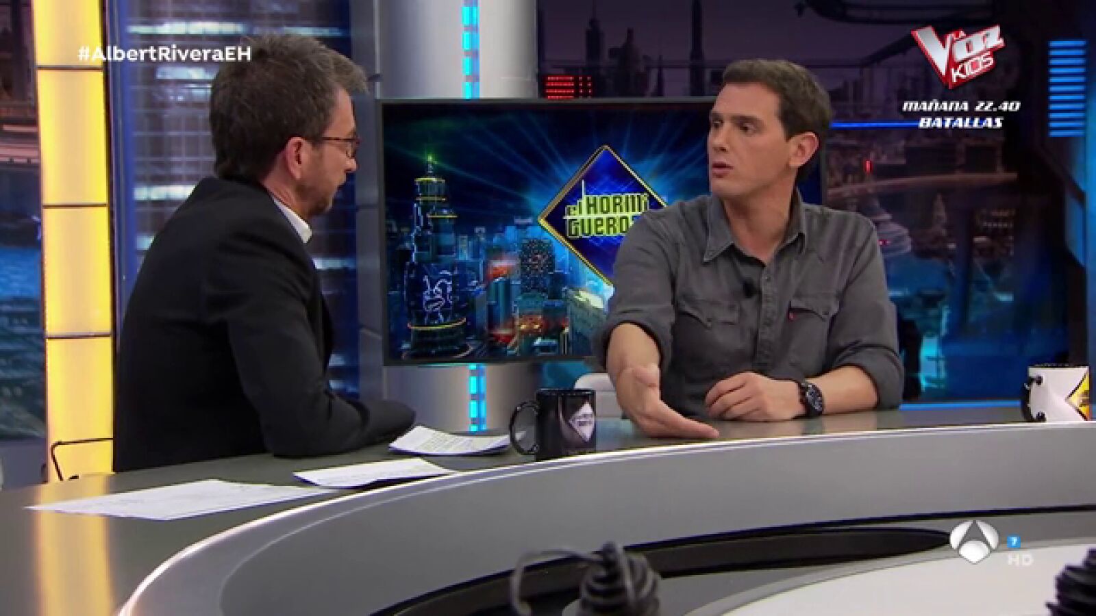 Albert Rivera defiende en 'El Hormiguero 3.0' la identidad de Ciudadanos: 