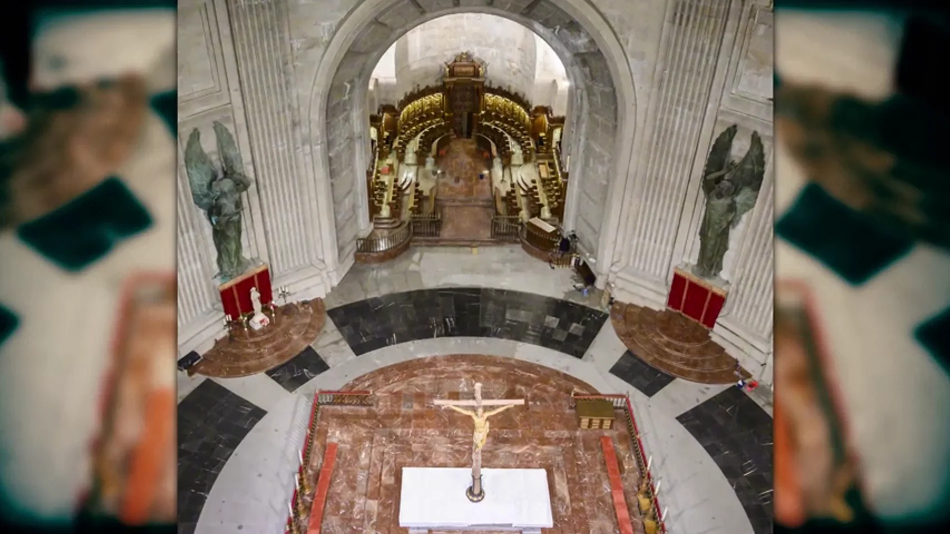 Interior de la basílica de la Santa Cruz del Valle de los Caídos