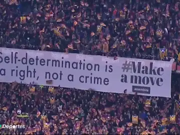 Los CDR del Barça amenazan el partido contra el Valladolid e invitan a llenar el Camp Nou de esteladas Los CDR del Barça amenazan el partido contra el Valladolid e invitan a llenar el Camp Nou de esteladas