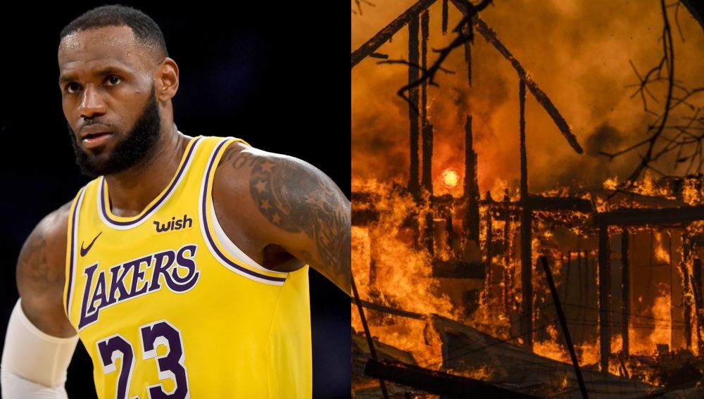 Lebron James entre los evacuados