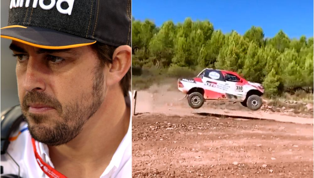 Fernando Alonso preparando el Dakar 2020