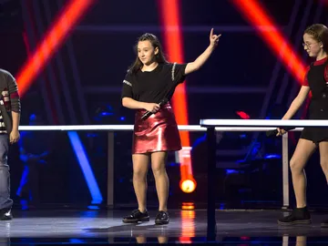 Lidia España, Natalia Barone y Chavito cantan ‘La habitación’ en las Batallas de ‘La Voz Kids’ Lidia España, Natalia Barone y Chavito cantan ‘La habitación’ en las Batallas de ‘La Voz Kids’