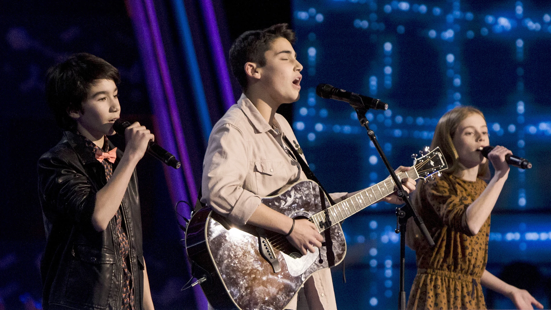 Julio Gómez, Olivia Fernández y Luis Giménez cantan ‘I’m not the only one’ en las Batallas de ‘La Voz Kids’