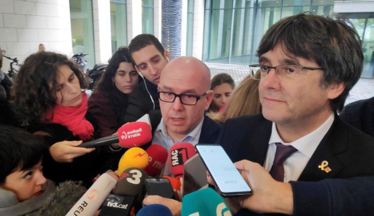 El abogado Gonzalo Boye con Carles Puigdemont El abogado Gonzalo Boye con Carles Puigdemont