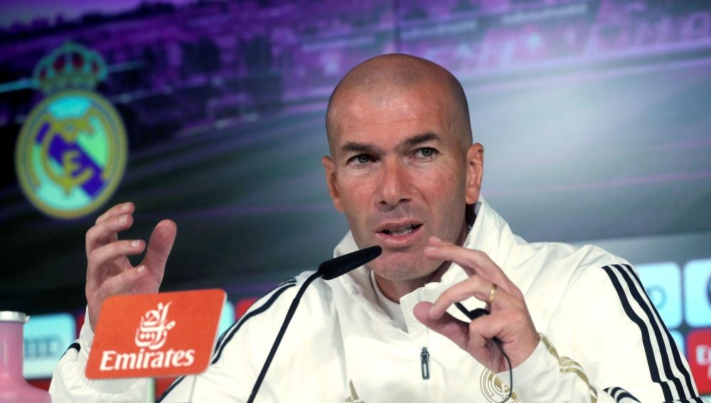 Zidane en la rueda de prensa previa al partido ante el Leganés