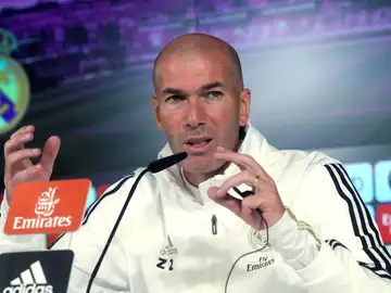 Zidane en la rueda de prensa previa al partido ante el Leganés Zidane en la rueda de prensa previa al partido ante el Leganés