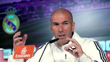 Zidane en la rueda de prensa previa al partido ante el Leganés