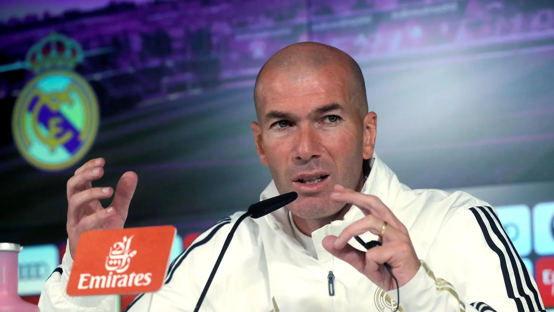 Zidane en la rueda de prensa previa al partido ante el Leganés Zidane en la rueda de prensa previa al partido ante el Leganés