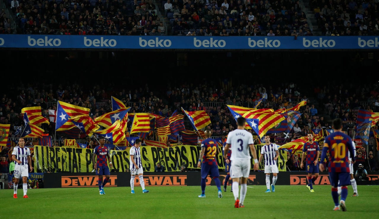 Esteladas en el Camp Nou Esteladas en el Camp Nou