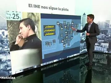 Todos los móviles españoles serán rastreados durante ocho días por el INE Todos los móviles españoles serán rastreados durante ocho días por el INE