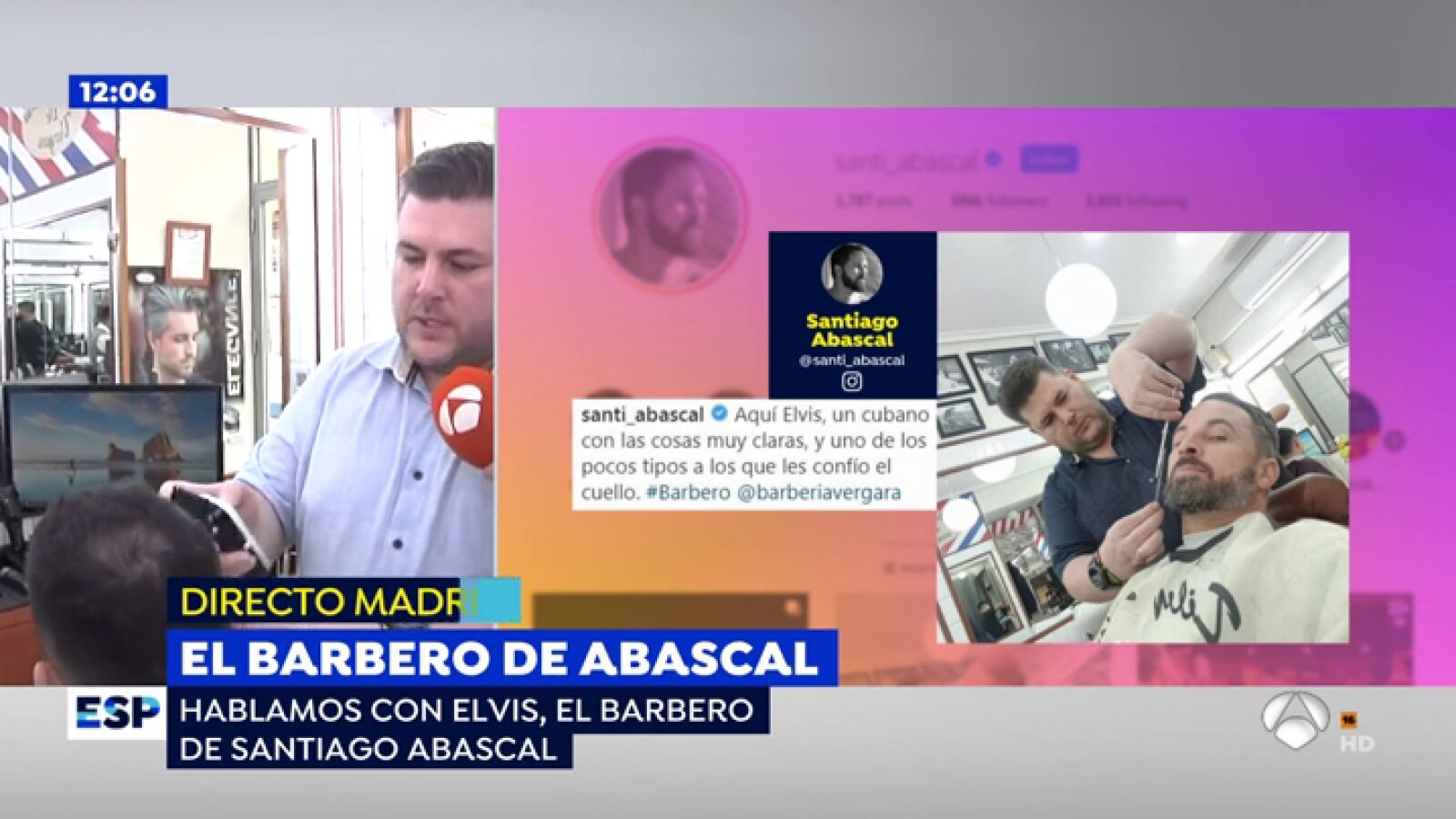 El barbero inmigrante de Abascal: 