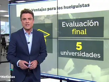 La ventaja de los estudiantes que secundan la huelga en Cataluña: un examen final La ventaja de los estudiantes que secundan la huelga en Cataluña: un examen final