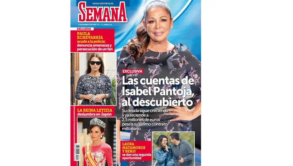 Laura Matamoros y Benji Aparicio en la revista Semana 