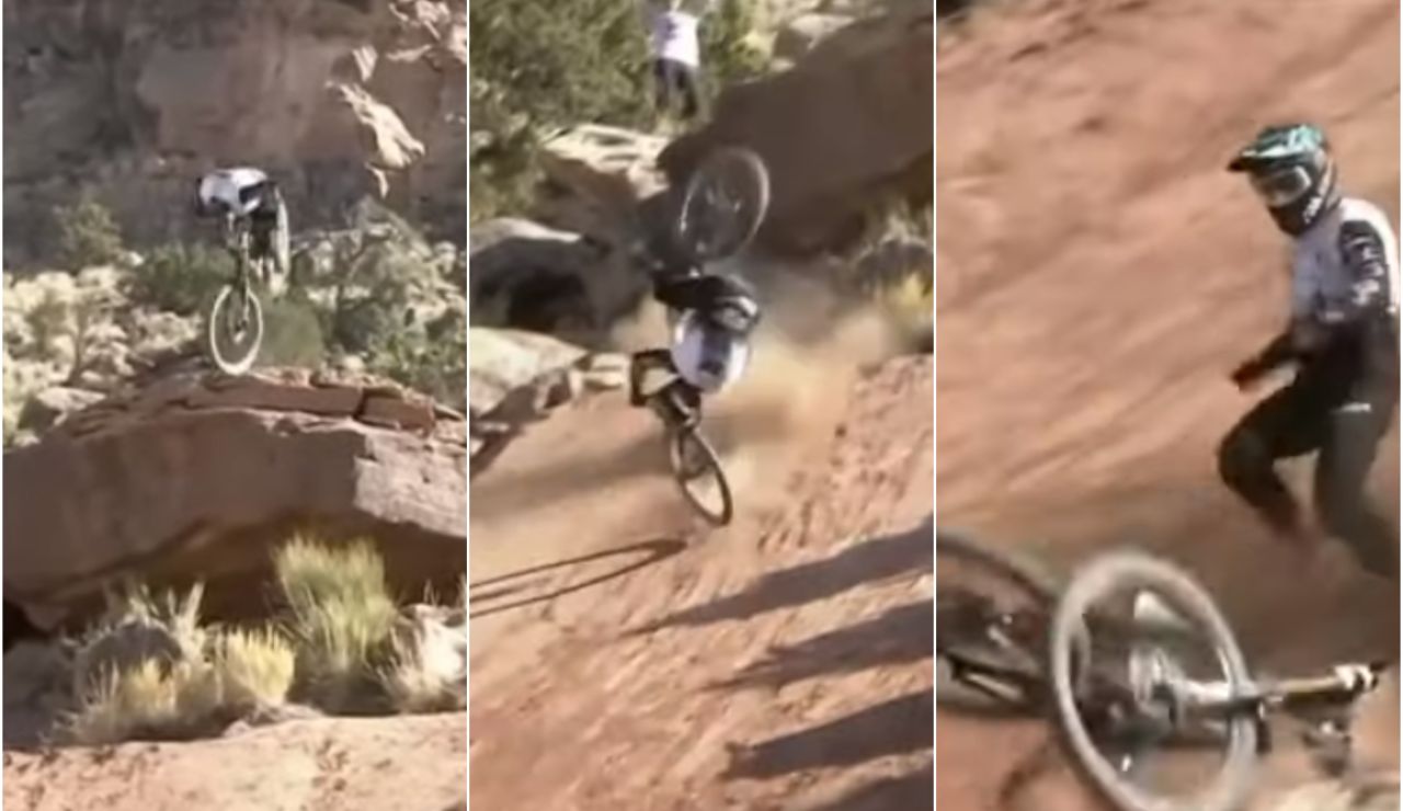 La caída de Bienvenido Aguado en el Red Bull Rampage La caída de Bienvenido Aguado en el Red Bull Rampage