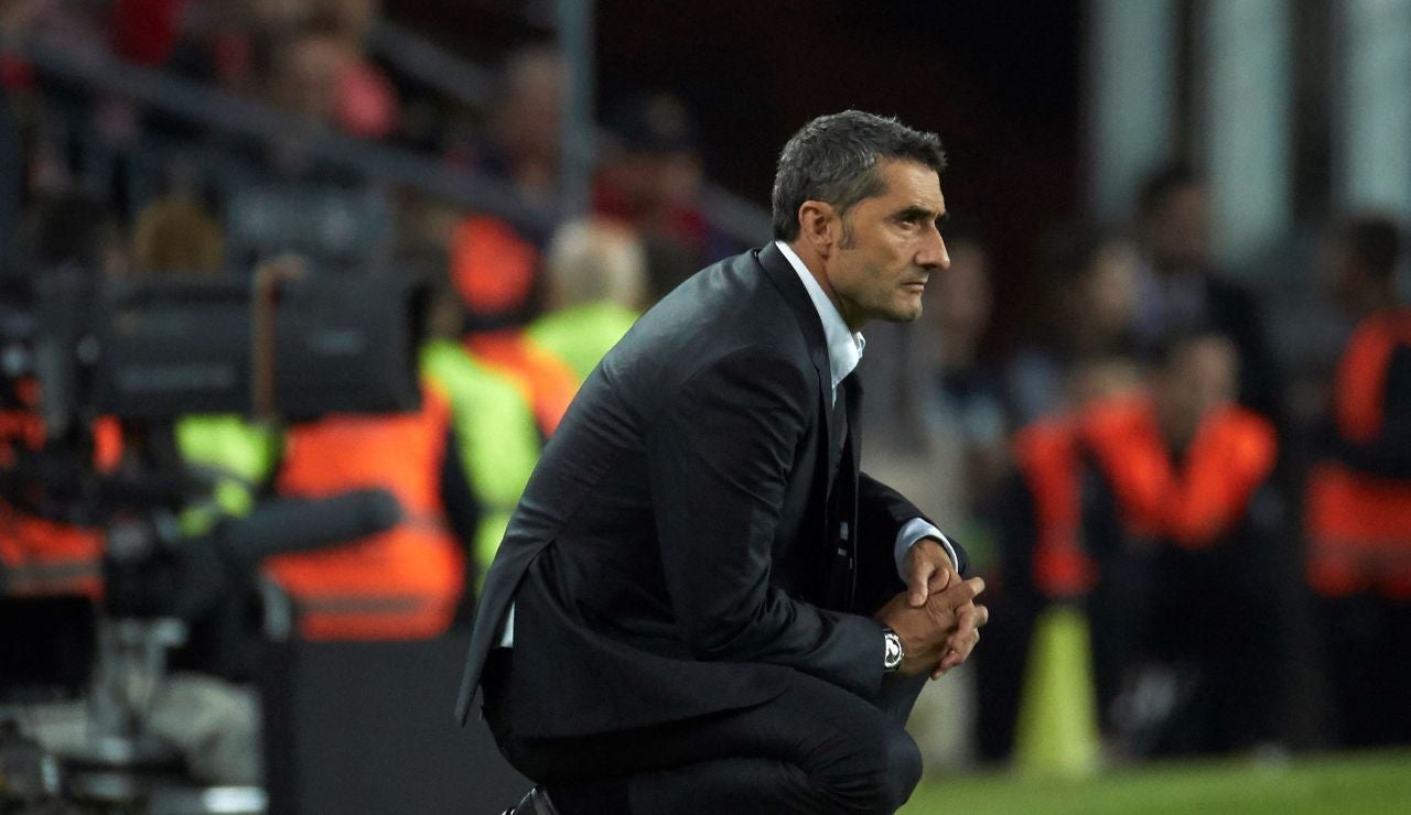 Ernesto Valverde, en la banda del Camp Nou Ernesto Valverde, en la banda del Camp Nou