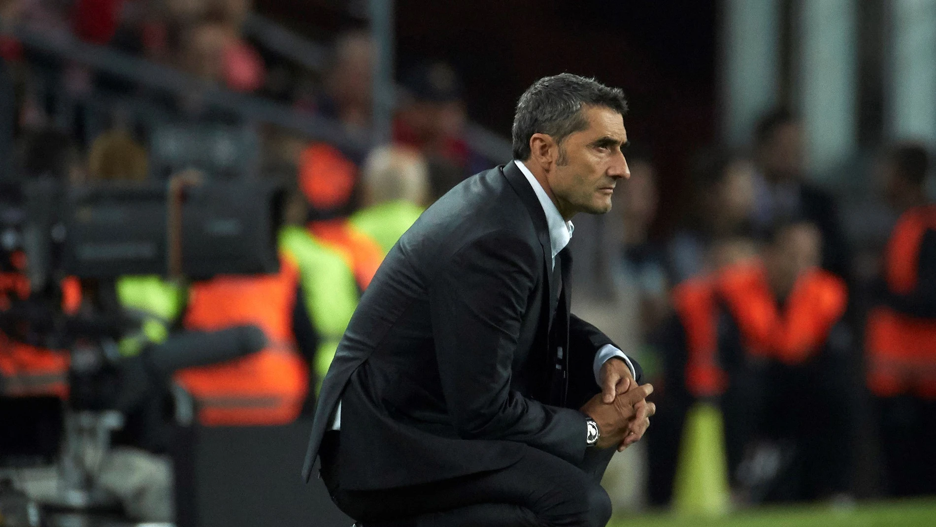 Ernesto Valverde, en la banda del Camp Nou Ernesto Valverde, en la banda del Camp Nou