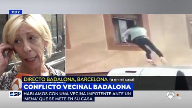 El vídeo de un 'mena' colándose en un piso de Badalona: 