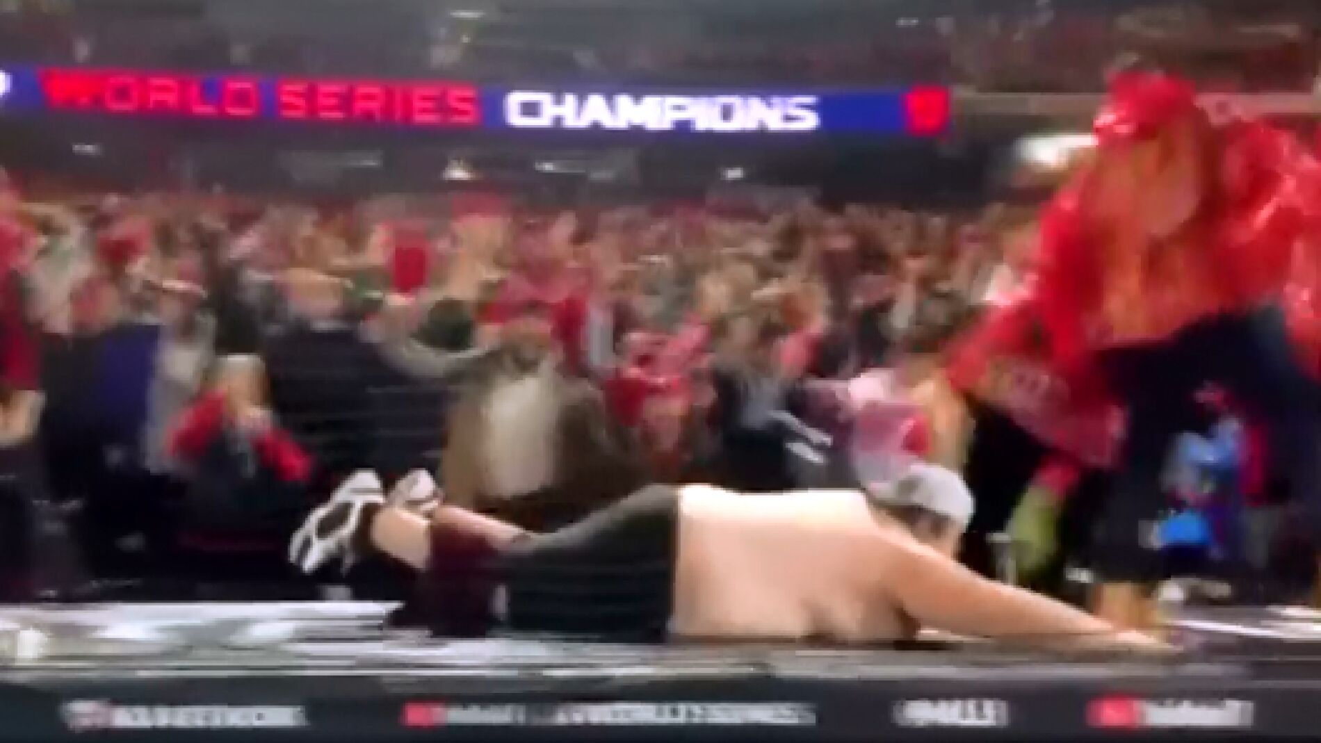 Aficionado durante la victoria de los Nationals