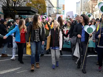 Greta Thunberg en una marcha contra el cambio climático Greta Thunberg en una marcha contra el cambio climático