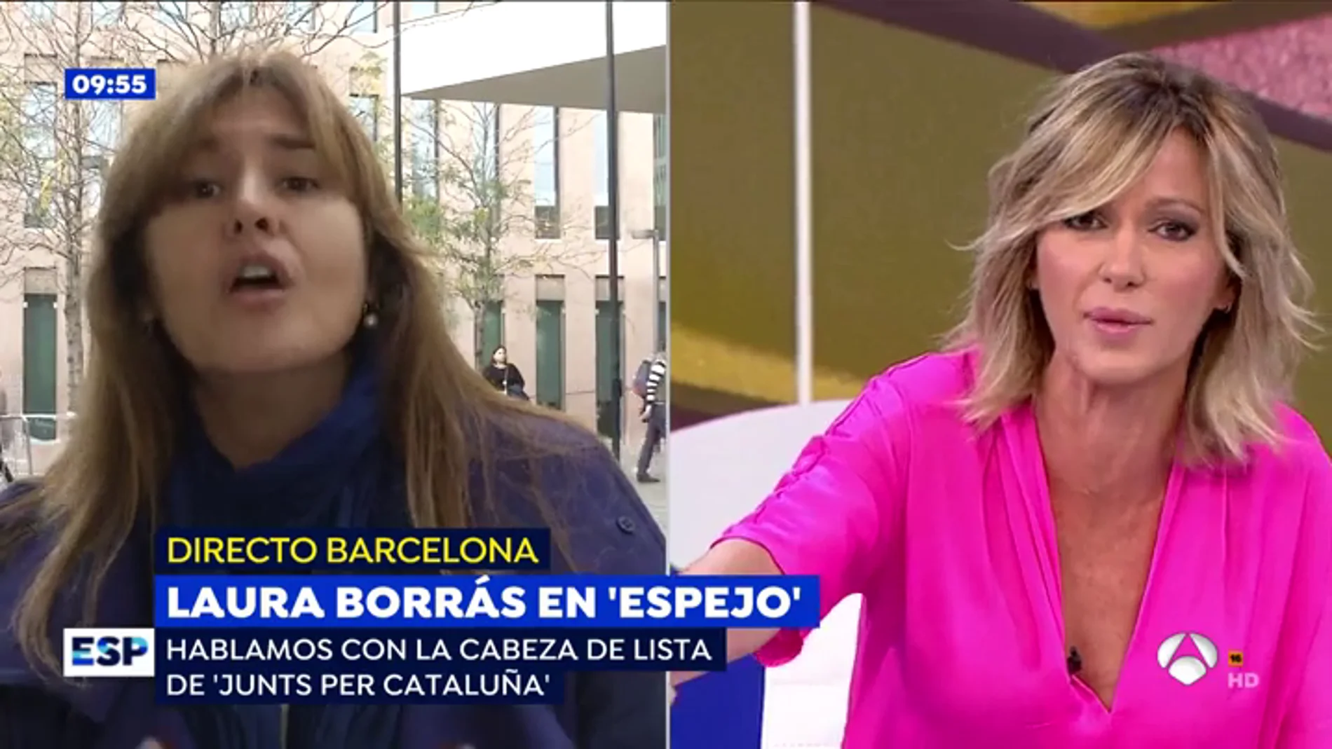 El rifirrafe de Susanna Griso a Laura Borrás: "No nos ponemos de acuerdo ni en mi apellido"