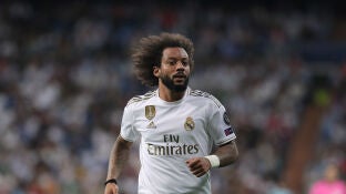 Marcelo, durante un partido del Real Madrid