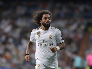 Marcelo, durante un partido del Real Madrid