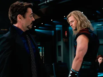 Iron Man y Thor en 'Vengadores' Iron Man y Thor en 'Vengadores'