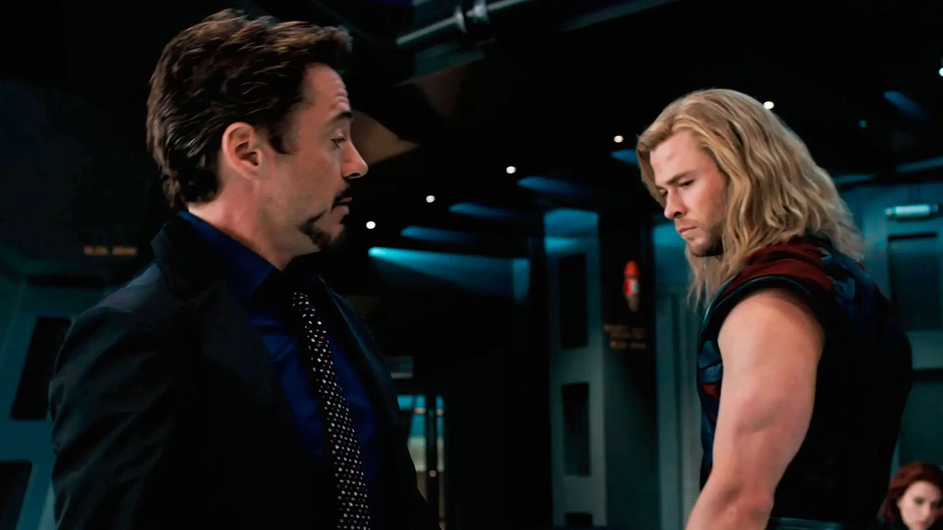Iron Man y Thor en 'Vengadores'