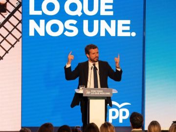 El líder del PP, Pablo Casado