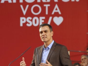 Pedro Sánchez, en un acto en Pamplona