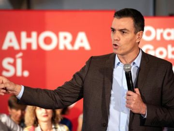 Pedro Sánchez en un mitin (Archivo)