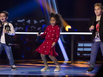Daniel, Yolaini y Abel cantan 'El mejor momento' en las Batallas de 'La Voz Kids' Daniel, Yolaini y Abel cantan 'El mejor momento' en las Batallas de 'La Voz Kids'