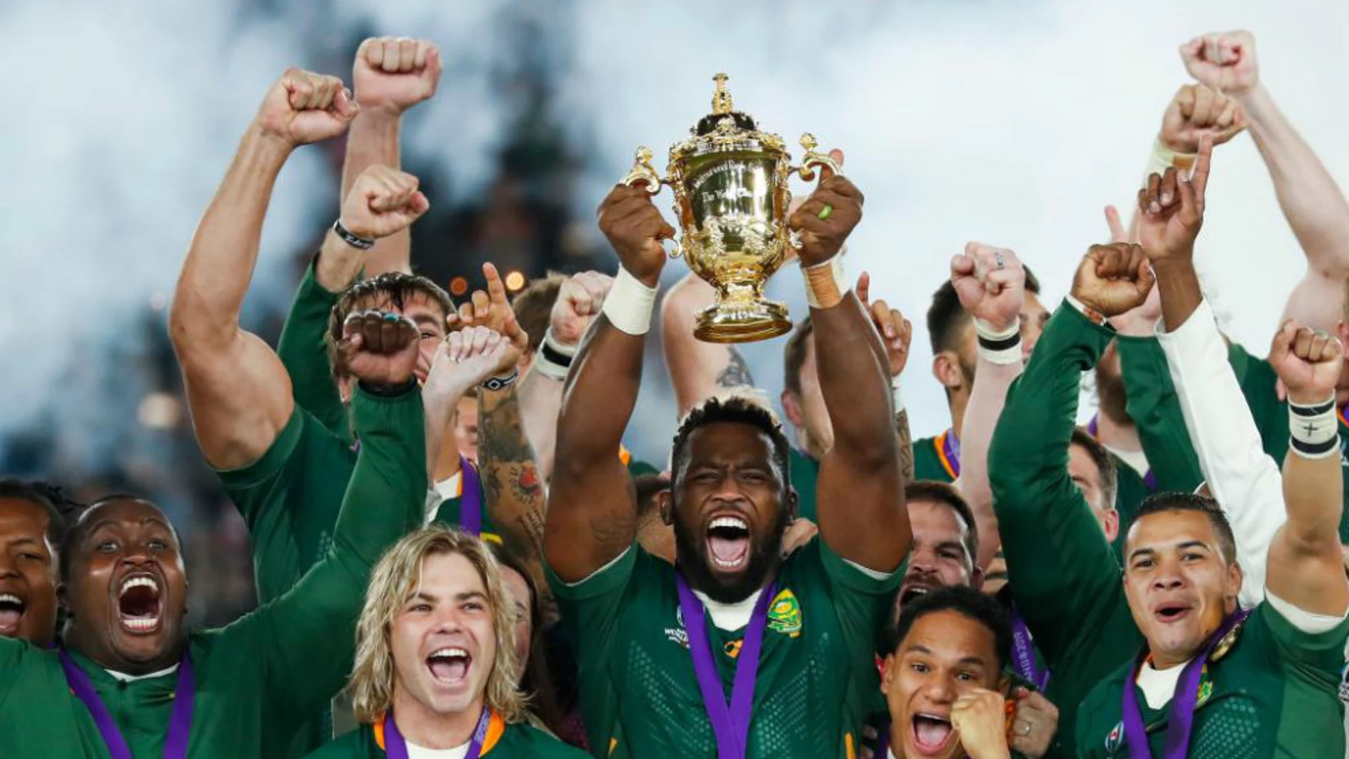 Los sudafricanos levantan su tercer Mundial Los sudafricanos levantan su tercer Mundial