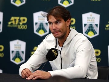 Rafa Nadal, en rueda de prensa